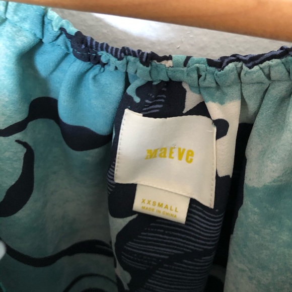 Anthropologie Maeve Islander Off The Shoulder Top Size XXS - Picture 5 of 7